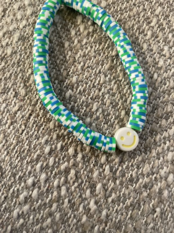 Multicolored  smiley face bracelet